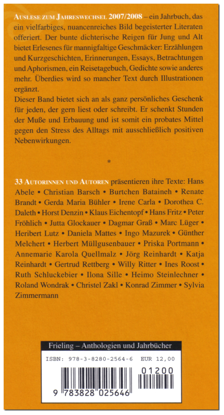 Auslese zum Jahreswechsel 2007 /2008
